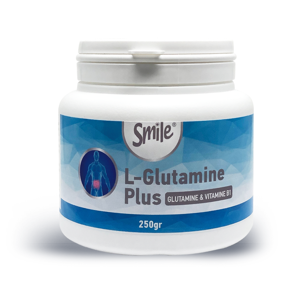 Smile L-Glutamine Plus Γλουταμίνη & Βιταμίνη B1, 250gr