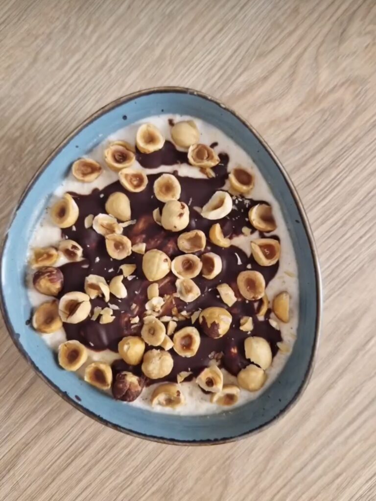 Overnight oatmeal με σοκολάτα